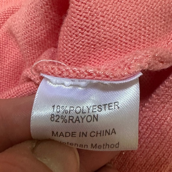 Zesica two-piece pink loungewear long sleeve & shorts size Large - Picture 6 of 8